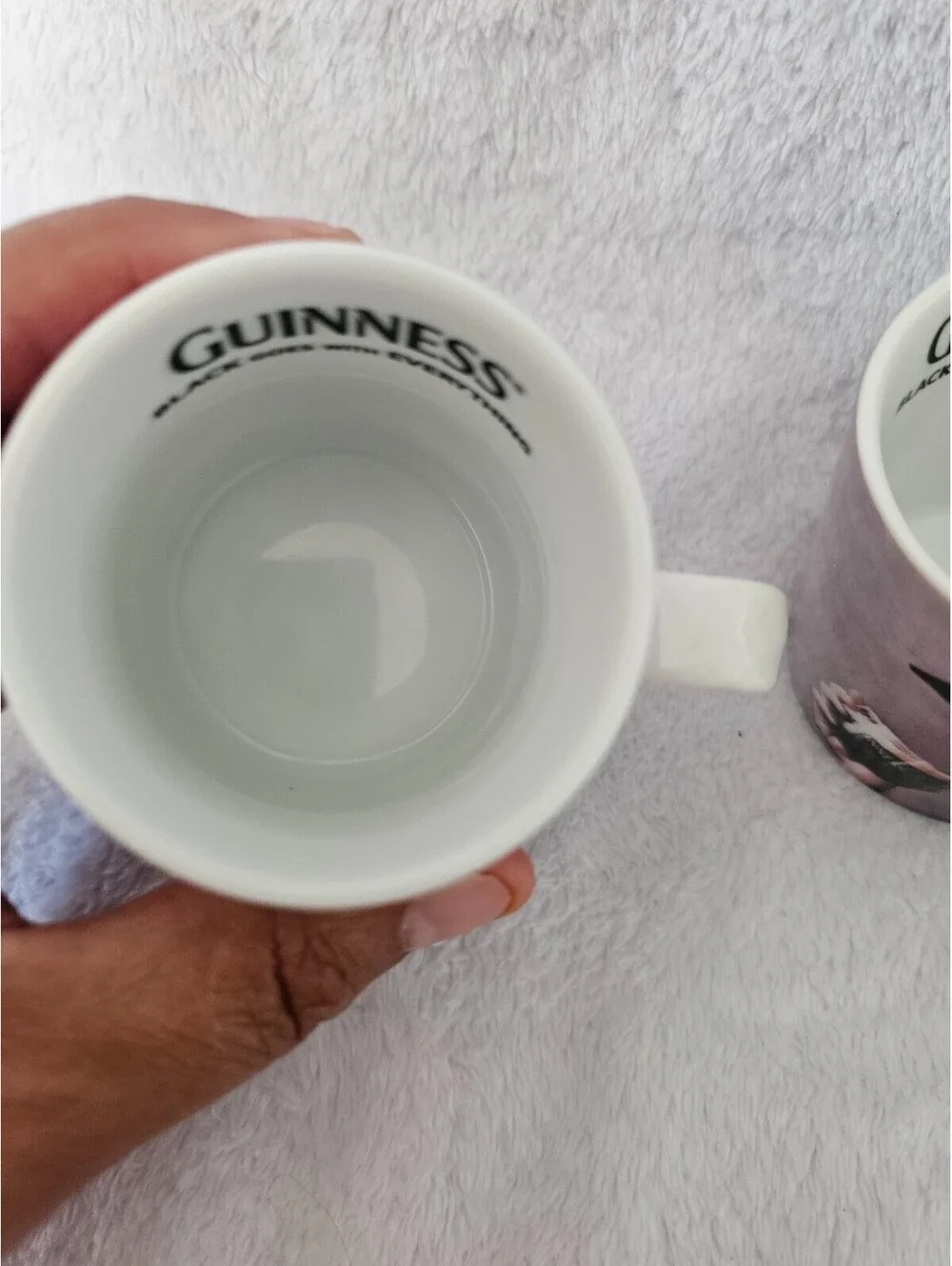 (2pc) New Guinness Cappuccino Mini Mugs Cups Classic Woman 2.5